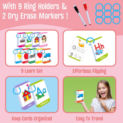 180 Toddler Learning Flashcards, Educational Tool for Preschoolers