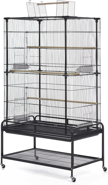 Prevue Pet Products Playtop Flight Bird Cage with Stand - F085, Black