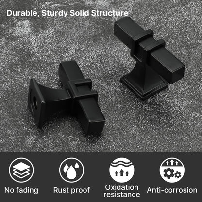 Lepatape 10 Pack Cabinet Knobs Black Dresser Drawer Knobs - Black Kitchen Cabinet Pulls T Bar Kitchen Hardware