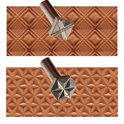 Leather Stamps,2 Pieces Professional Leather Stamping Tools for Craft Working 526+536