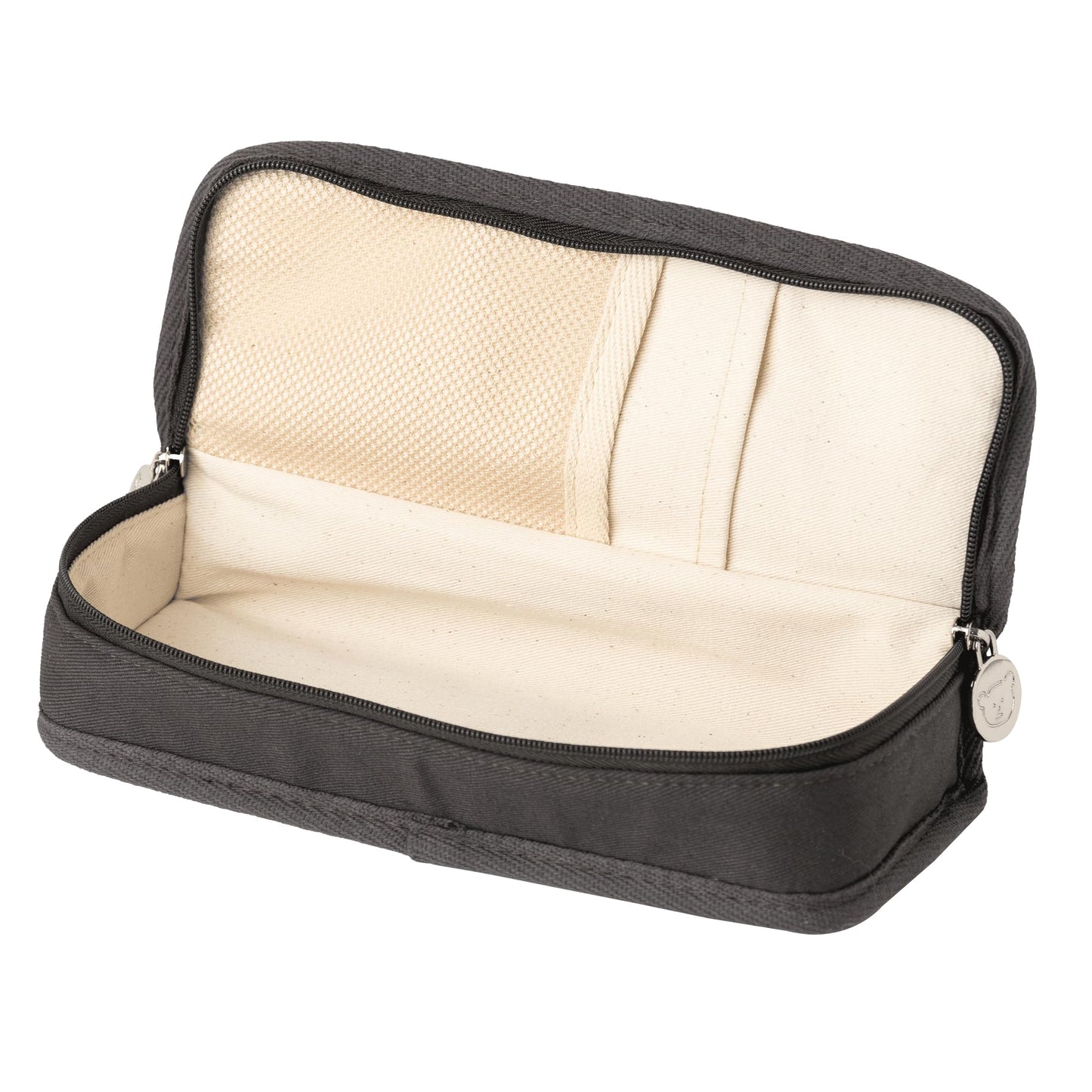 brunch brother Daily Black Pencil Case, Large Capacity Pencil Pouch with Ample Storage, Simple Design for Students and Professionals