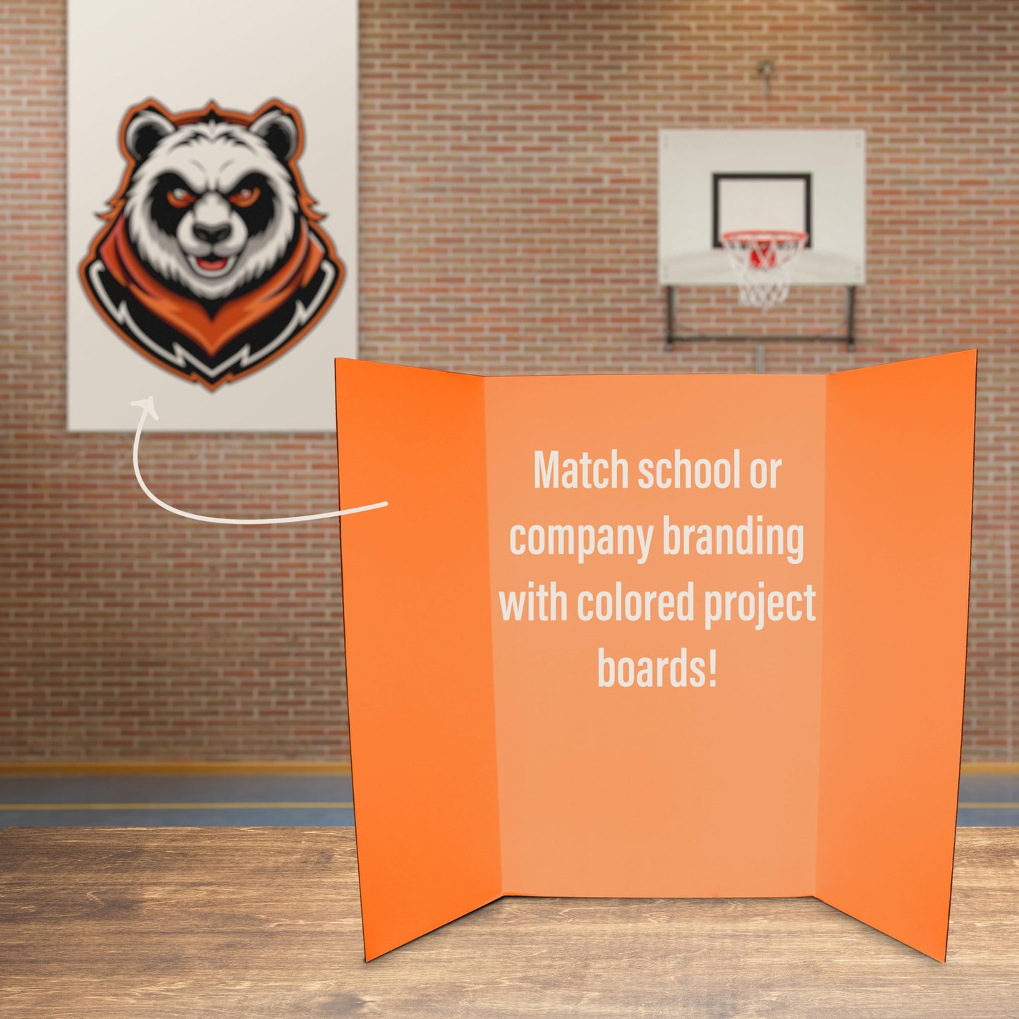 Flipside Products 36” x 48” Project Boards for Presentations, Science Fair, School Projects, Event Displays and Trifold Picture Board, Proudly Made in USA - Orange - 10 Pack