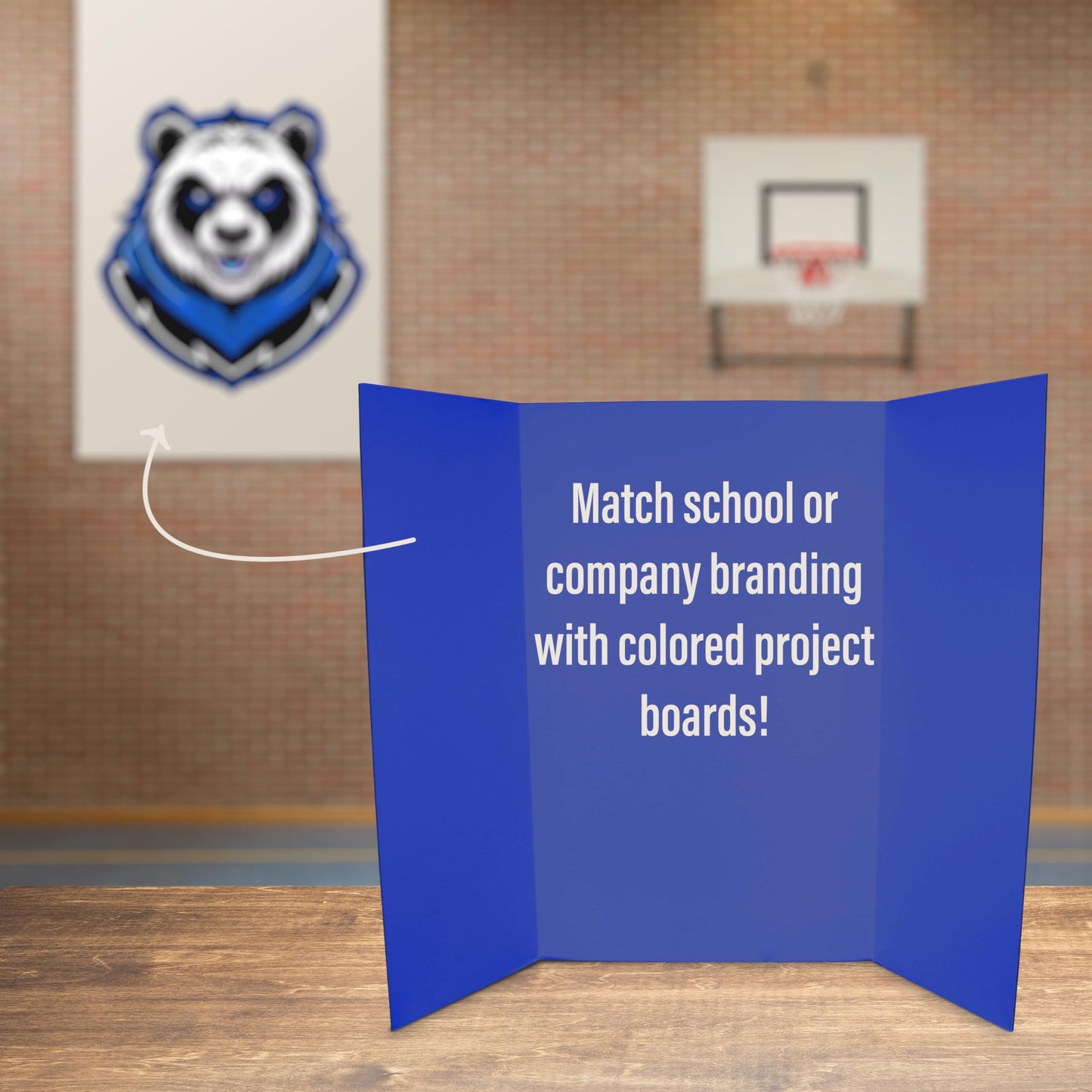 Flipside Products 36” x 48” Project Boards for Presentations, Science Fair, School Projects, Event Displays and Trifold Picture Board, Proudly Made in USA - Blue - 10 Pack