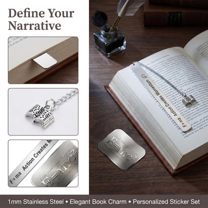 Physics Bookmark Gift Set, 18-Piece Metal Bookmarks Kit for Physics Gifts