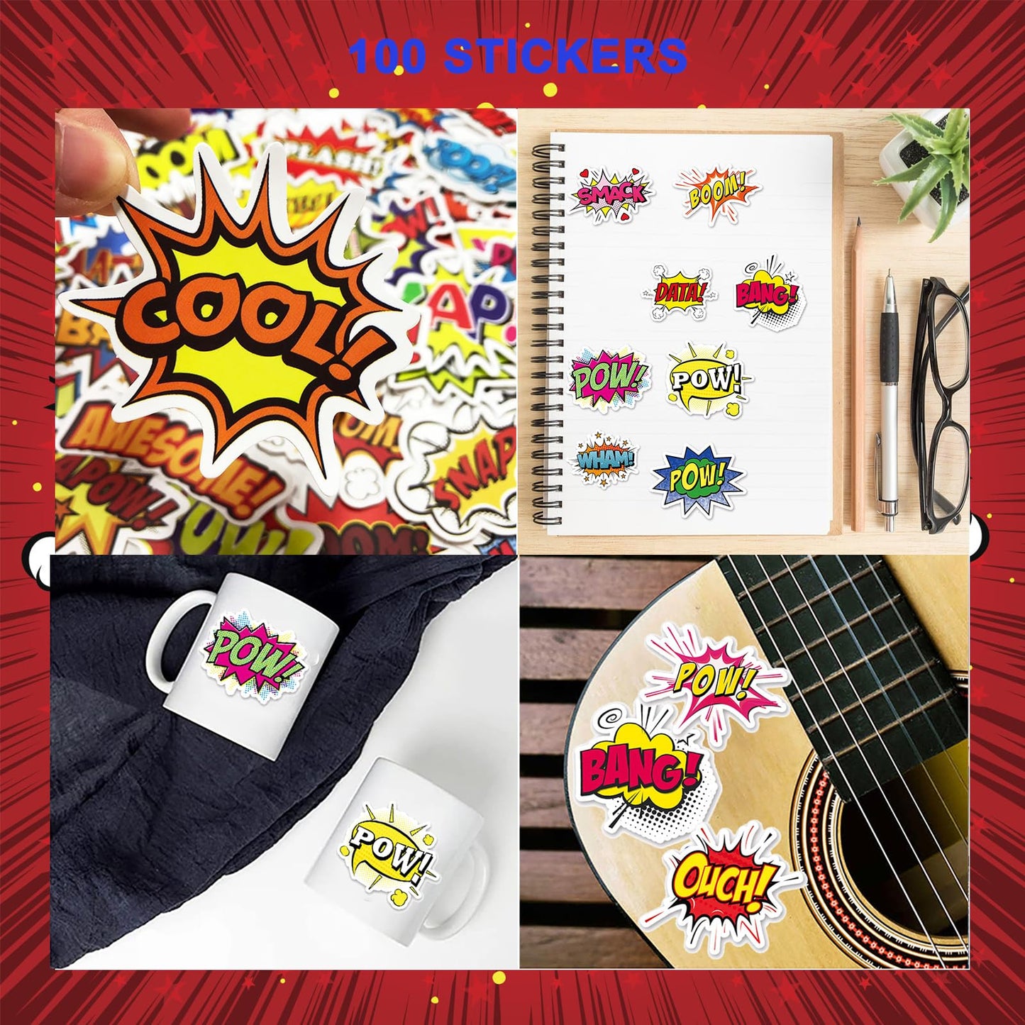 APZ 196 Pcs Hero Party Supplies Favors Include 24 Pack Spiral Notepads Ballpoint Pens Name Sticker Bags 100 Pcs Stickers for Party Birthday Goodie Bag Stuffers Teacher Classroom Rewards Supplies