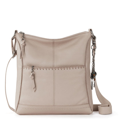 The Sak Lucia Crossbody in Leather, Adjustable Crossbody Strap, Sand Stitch