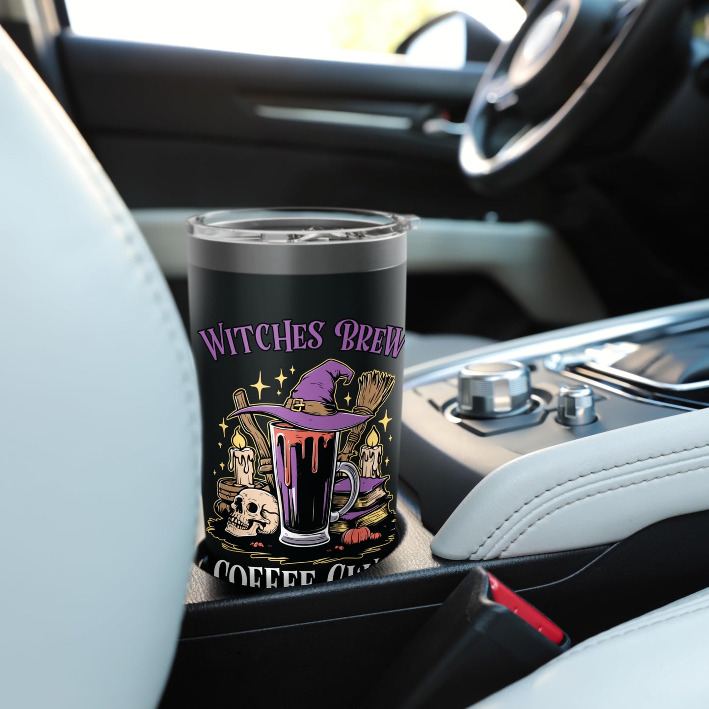 Halloween 20oz Travel Cup Bottle Spooky Witches Brew Coffee Stainless Steel Insulated Tumbler
