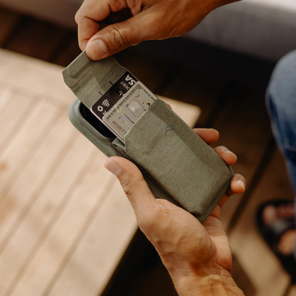 Peak Design Mobile Stand Wallet, Eclipse, Slim Profile, On-Demand Stand, Weatherproof Nylon Fabric, Connects to Mobile Cases, MagSafe Compatible, for iPhone, Samsung and Google Phones