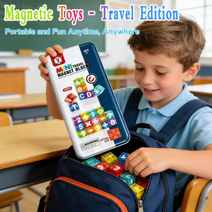 FSOUEHY Magnetic Letters and Numbers for Kids - 40 Piece Educational Alphabet Magnets Set with Premium Tin Case, Perfect for Toddlers Ages 3-8 Learning Spelling Reading Math on Fridge, Preschool Gift