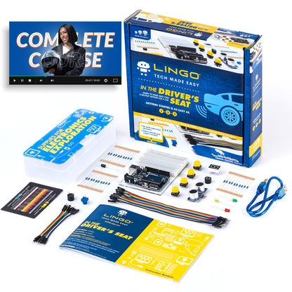 LINGO STEM Coding Kit - Build & Code Your Own Backup Sensor for Car - Learn Coding with Step-by-Step Guides - STEM Projects for Ages 13+ Years for Birthdays & Holidays