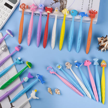 48 Pcs Cute Under the Sea Bobblehead Eraser for Pencils Kawaii Erasers Cute Supplies Fun Dolphins, Sea Lions, Whales, Seals Erasers Supplies Birthday Classroom Gifts
