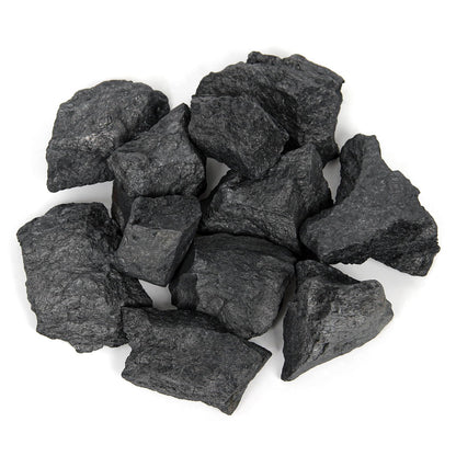 1.1lb Bulk Raw Shungite Rough Crystal- Natural Shungite Stone Raw Stones Crystal for Tumbling, Fountain Rocks, Decoration, Polishing, Wire Wrapping, Wicca & Reiki Crystal Healing