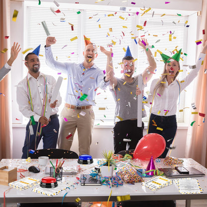 Humyoun Office Party Friendly Feud Game with 2 Answer Buzzers, Team Building Feud Cards for Family Game Night Fun Trivia Quiz for Work Staff Coworkers Groups