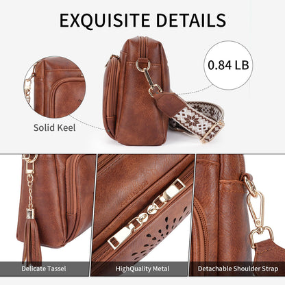 APHISON Crossbody Bags for Women, Vegan Leather Sunflower Crossbody Phone Purse Shoulder Handbags with Adjustable Strap