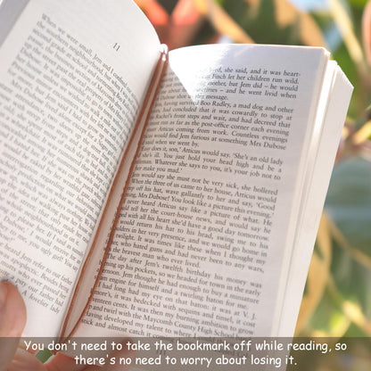 SUNUU Bookmark - Premium Full Grain Genuine Leather-Handmade with Cowhide Leather - Tie-up Bookmark - 0.79x3.54in - 2 Vintage Black and Brown