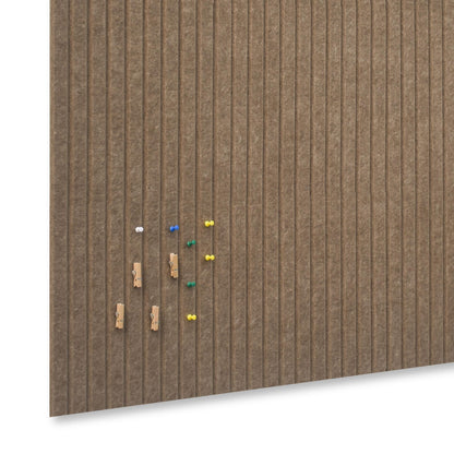 YOUDEFUL Large Cork Board Alternative-12 Pcs Self-Adhesive Felt Bulletin Board Tiles, Felt Pin Board Cork Board Tiles for Home Office Wall Decor, Tack Board 47"x35" (Dark Brown