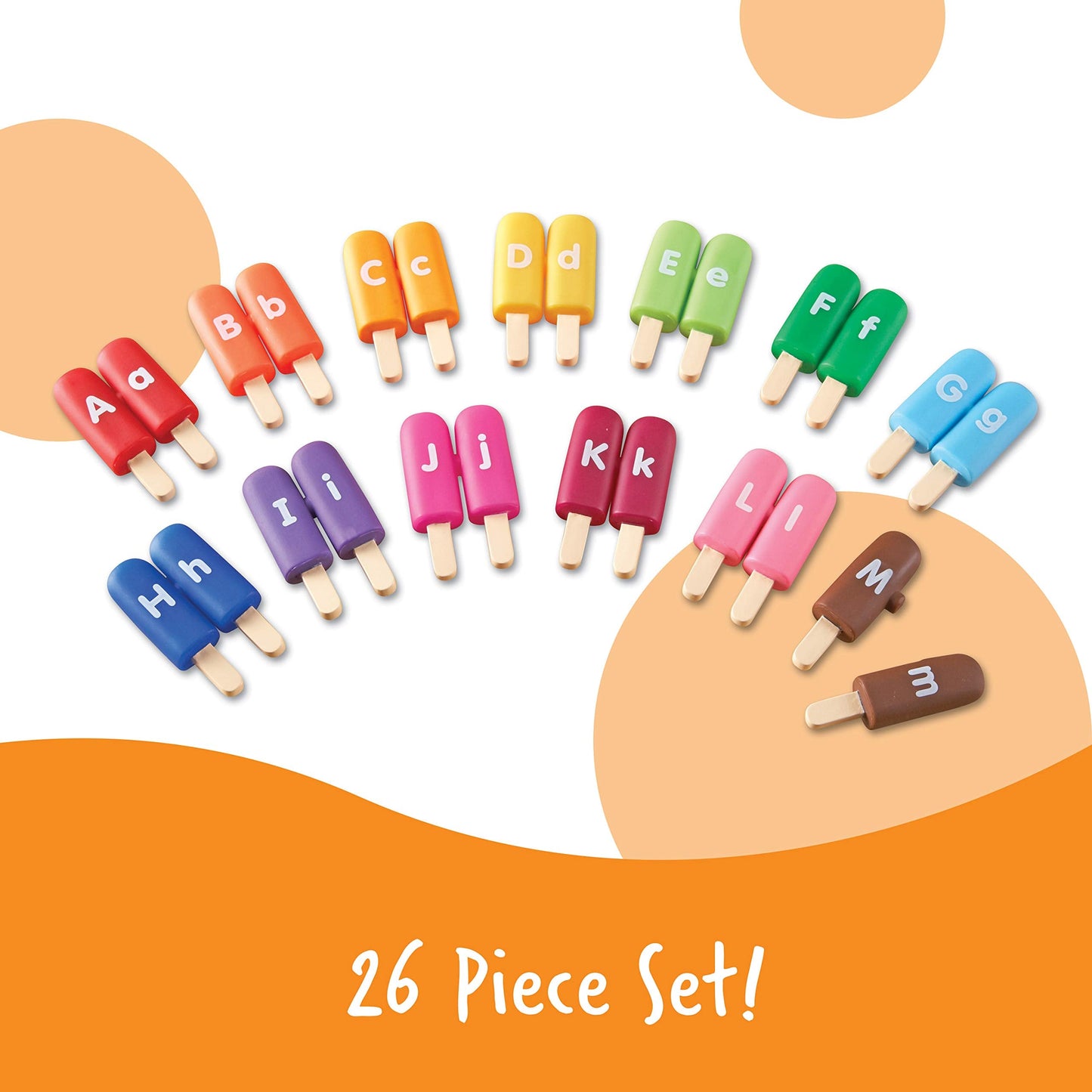 Learning Resources Smart Snacks Alpha Pops - Toddler Educational Alphabet Toys, ABC Puzzles, Ice Cream Toy, Preschool Classroom Must Haves, Homeschool, Toddler Letter Learning , Gifts for Kids