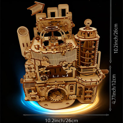 Wooden 3D Puzzle for Adults DIY Model Kits Wood Mechanical Crafts Set to Build Gift for Women Men Age 14+ Years Old