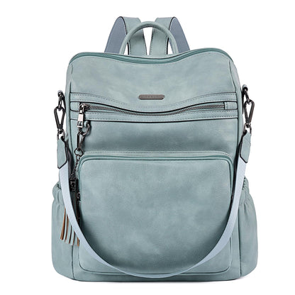 CLUCI Backpack Purse for Women Travel Leather Large Women Backpack Fashion Designer Lady Shoulder Bags with Tassel