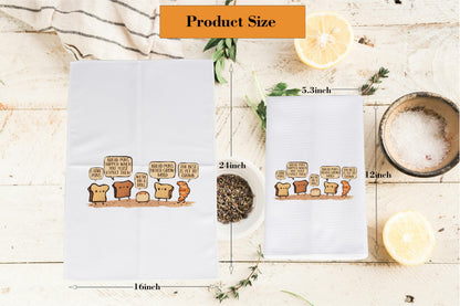 JNIAP Funny Bread Pun Towel - Bread Lover Gift - Pastry Chef Theme