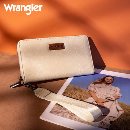 Wrangler Womens Wallet Wristlet Long Purse Designer Clutch Large Capacity Credit Card Holder for Women Men