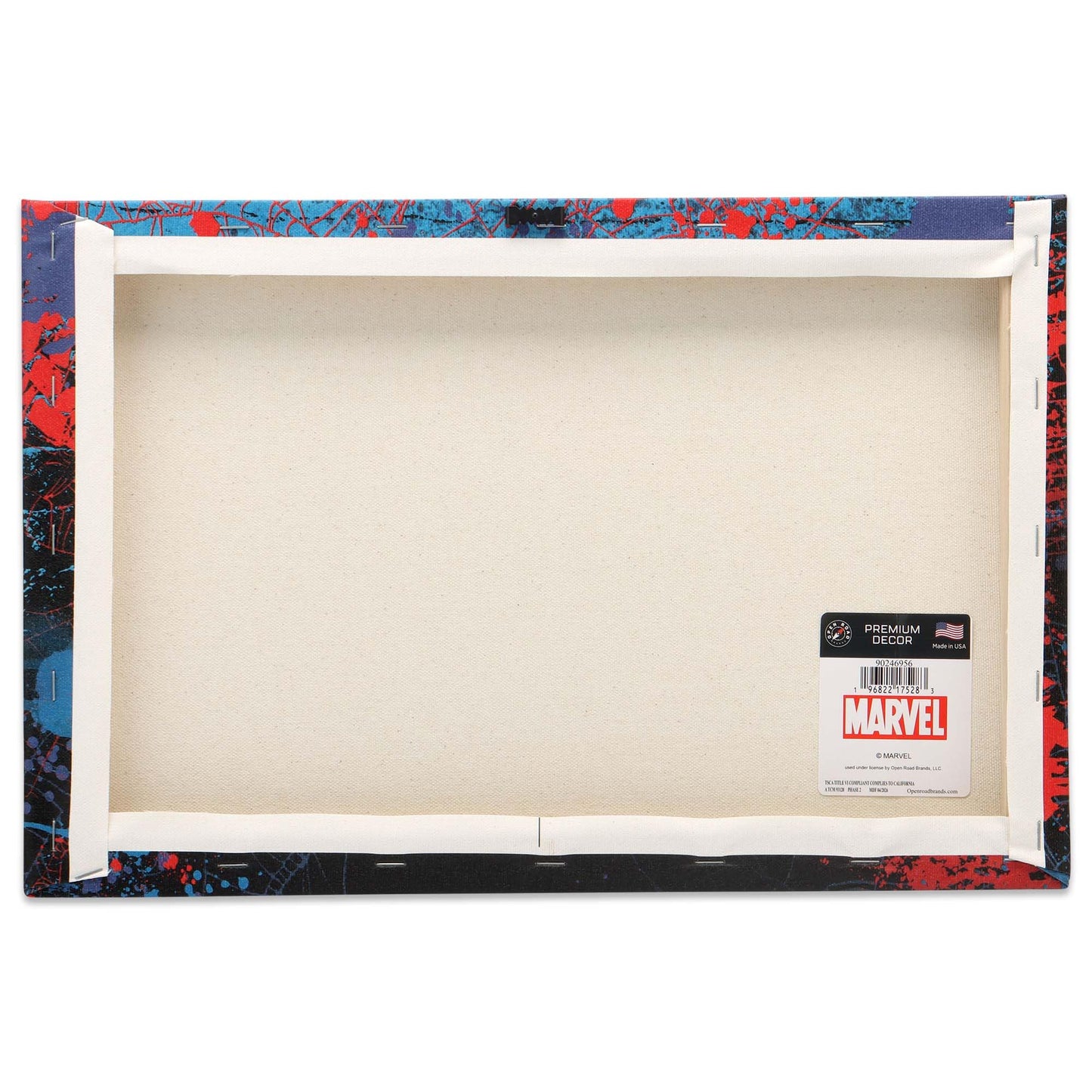 Open Road Brands Marvel Spider-Man Brick Wall Gallery Wrapped Canvas Wall Art - Superhero Wall Decor for Bedroom or Movie Room