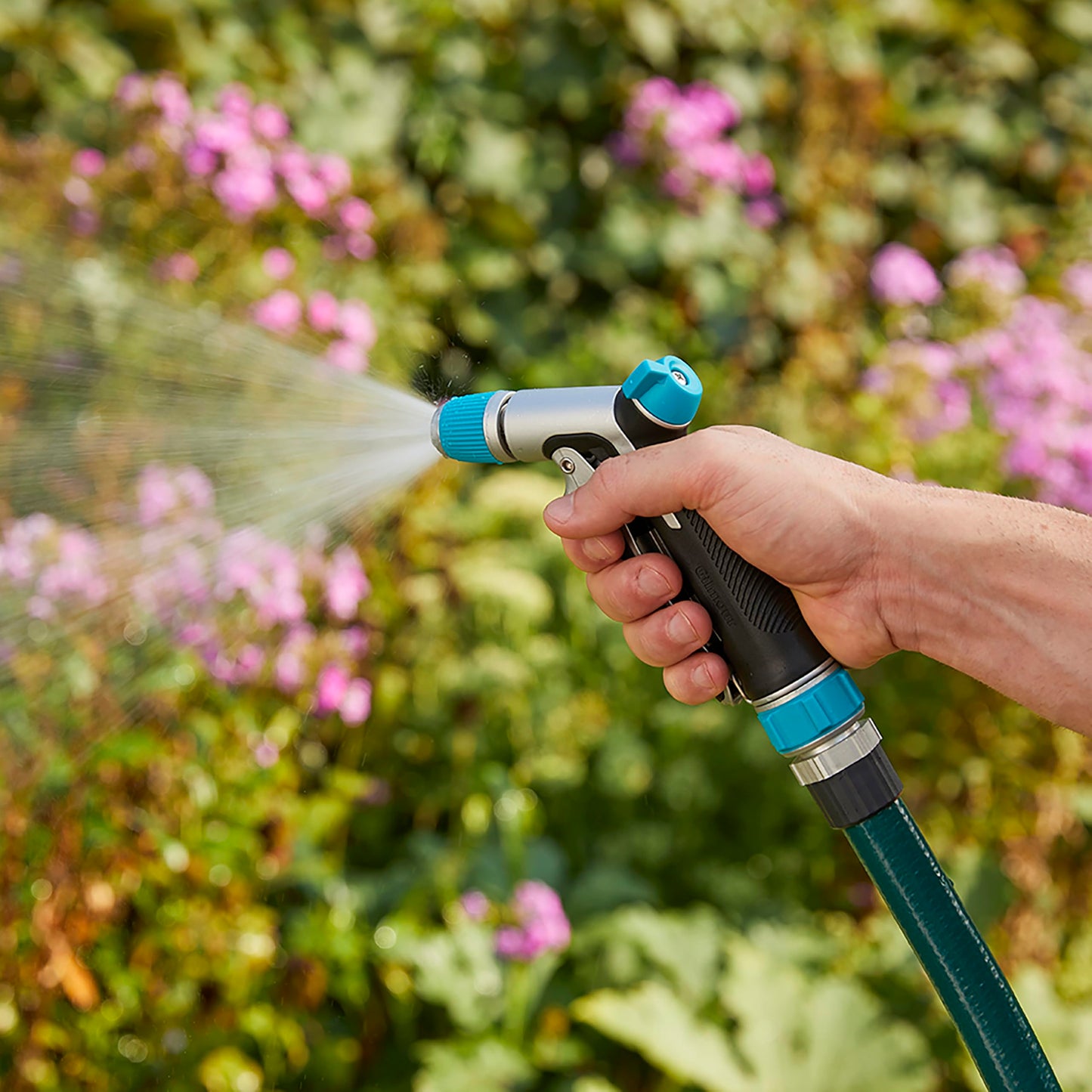 Gilmour Heavy Duty Front Control Garden Hose Nozzle with Adjustable Spray Pattern, Water Hose Nozzle for Watering Garden or Lawn