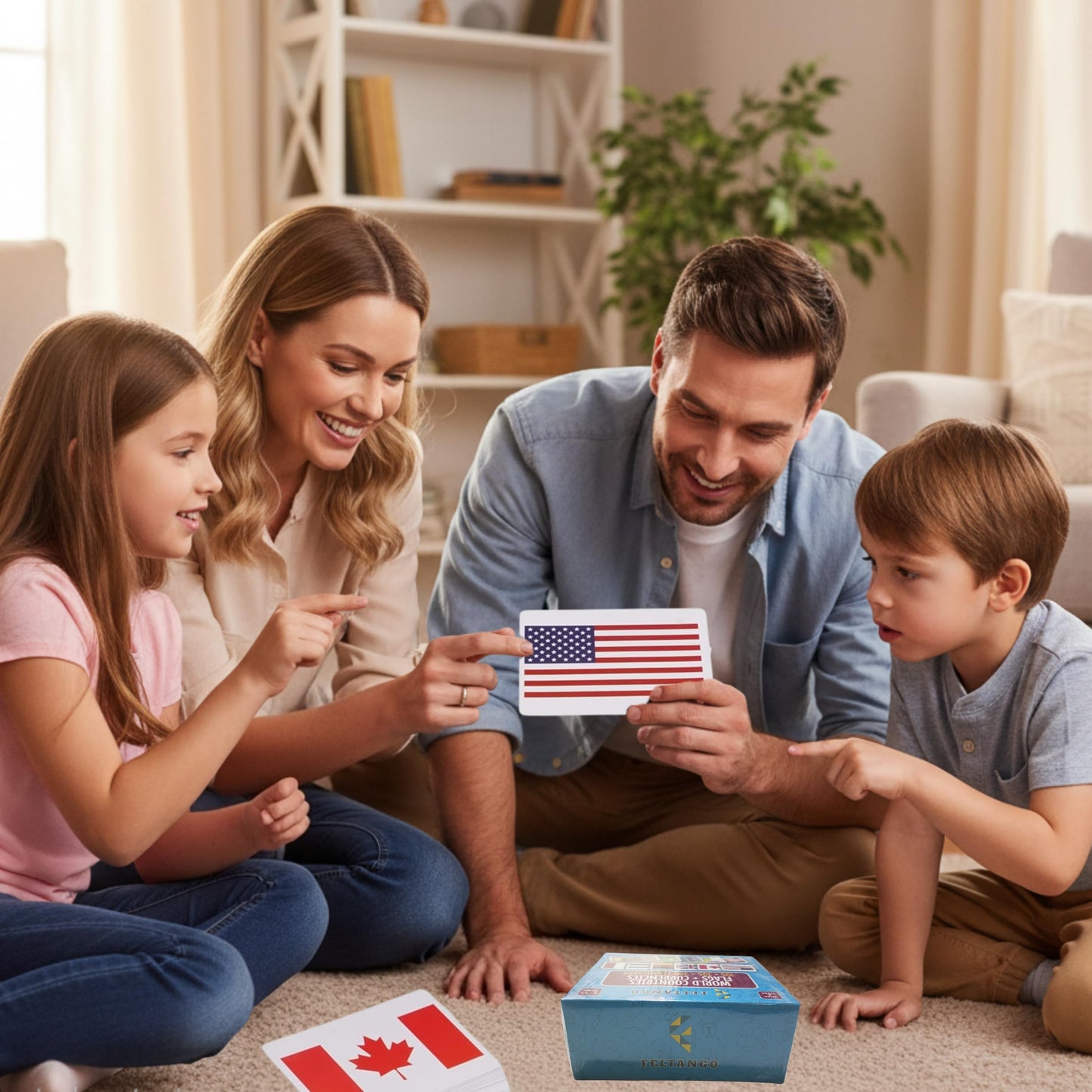 World Country Flags Flash Cards for Kids, Currency Flash Cards, 195 + 195 = 390 Educational Country Geography Games Cards