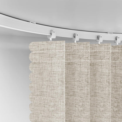 100% Blackout Room Divider Curtains Screen Partitions, Blackout Sound Reducing Divider Room Panel for Doorway Glass Window Sliding Door Patio(Cream White, W100 x L84, 1 Pack)