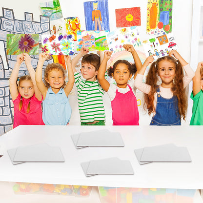Set of 50 Small White Board Dry Erase Boards Classroom Pack Mini White Boards 9" x6” Double Sided Personal Whiteboards for Students Teachers School Office Supplies Lapboards