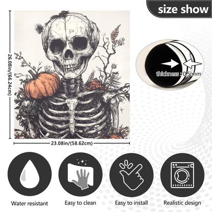 ALAZA Halloween Pumpkins Skeleton Dishwasher Magnet Cover Magnetic Refrigerator Magnet Cover Fridge Sticker Home Kitchen Decor,23 x 26 inch