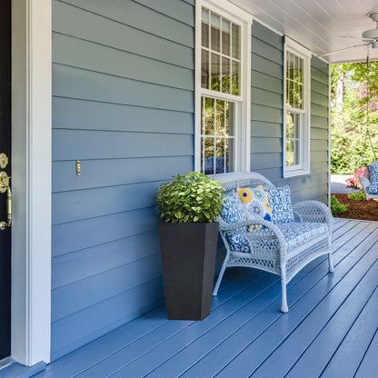 Kante 28 Inch Tall Planter Set of 2, Large Taper Planter for Outdoor Indoor Garden Patio Front Door (Black)