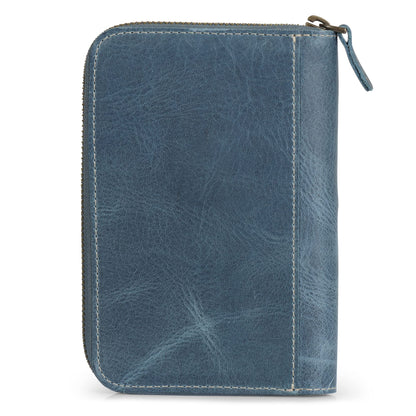 Londo Genuine Leather Padfolio – Portfolio Folder with Pencil Holder, Notepad & Zipper Closure for Business, Office & Travel
