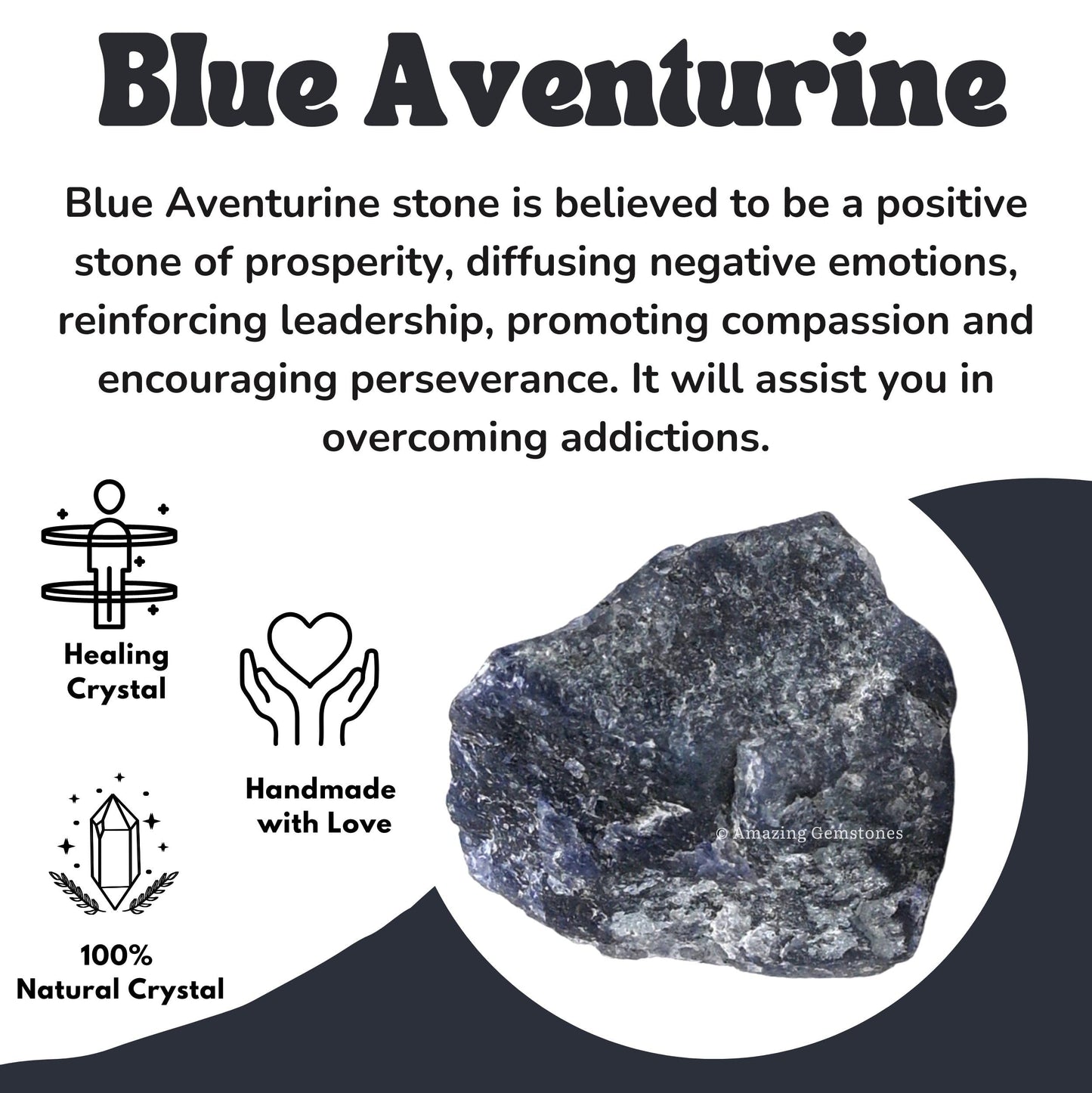 Amazing Gemstone Blue Aventurine Raw Crystals and Healing Stones, Natural Rocks for Tumbling - DIY Raw Stones and Crystals, 2 Pieces