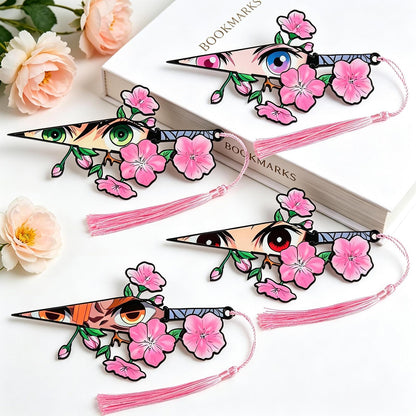 4PCS Anime Acrylic Bookmark Set Book Lovers Reading Accessories (Anime Merch)