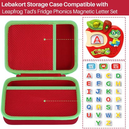 Lebakort Storage Case Compatible with LeapFrog Tad's Fridge Phonics Magnetic Letter Set