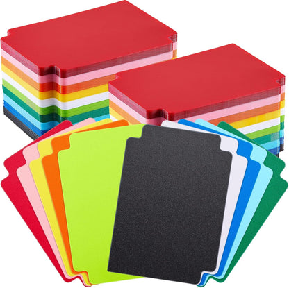 Trading Card Dividers Multicolor Card Page Dividers Frosted Plastic Separator with Tabs for Games Sports, 2.7 x 3.8 Inches(250 Pieces)