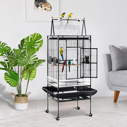 Bird Cage Seed Catcher Guard 4Pcs Anti-Scatter Mess-Free Transparent PVC for Parrot Parakeet