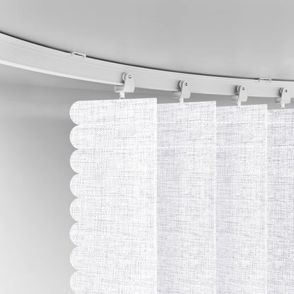 100% Blackout Room Divider Curtains Screen Partitions, Blackout Sound Reducing Divider Room Panel for Doorway Glass Window Sliding Door Patio(White, W100 x L84, 1 Pack)