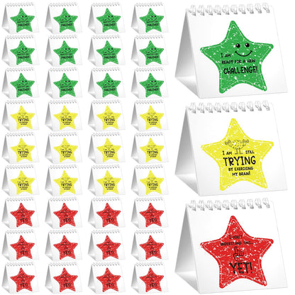 Chivertion 36 Pcs I Need Help Mini Flip Charts Star Classroom Management Need Tools Behavior Self Assessment Cards for Teachers School Educational and Learning Activities Supplies(Novel Style)