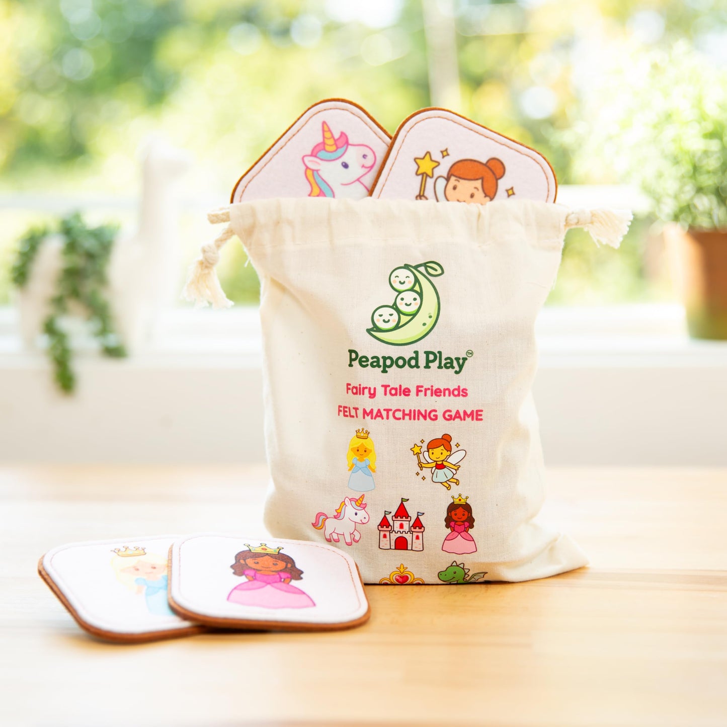 Felt Princess Matching Game for Toddlers – Fairy Tale Memory Game & Flash Cards – Soft and Safe for Ages 1+ – Montessori Preschool Learning Activity – Educational Princess Toy for Girls & Boys