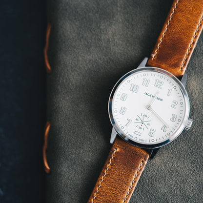 BARTON WATCH BANDS Barton 20mm Leather Watch Band for Men - Premium 20mm Watch Band Leather Design - Elegant 20mm Leather Watch Strap Replacement - Compatible with Most Men's Watches