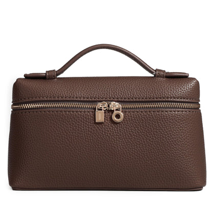 Rejolly Crossbody Bag for Women Small Leather Pouch Purse Top-Handle Trendy Shoulder Handbag Gold Hardware Coffee