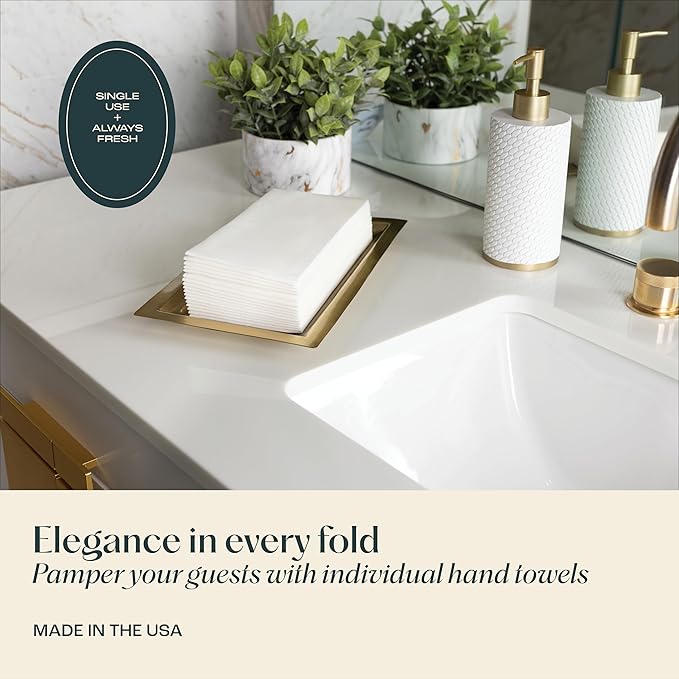 100-Pack Servietto Disposable Linen-Feel Guest Towels