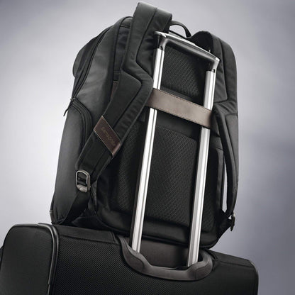 Samsonite Kombi Business Backpack – Ballistic Nylon, 15.6” Laptop Compartment, Tablet Pocket, SmartSleeve™, Multi-Pocket Organizer, Padded Straps & Back, Top Handle, Fleece-Lined Accessory Pocket