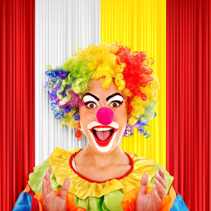 Blulu 3 Rolls 100' x 40'' Plastic Tablecloths Carnival Theme Party Decorations DIY Circus Tent Halloween Carnival Supplies for Circus Clown Party Ceiling Backdrop Curtains Decor(Red Yellow White)