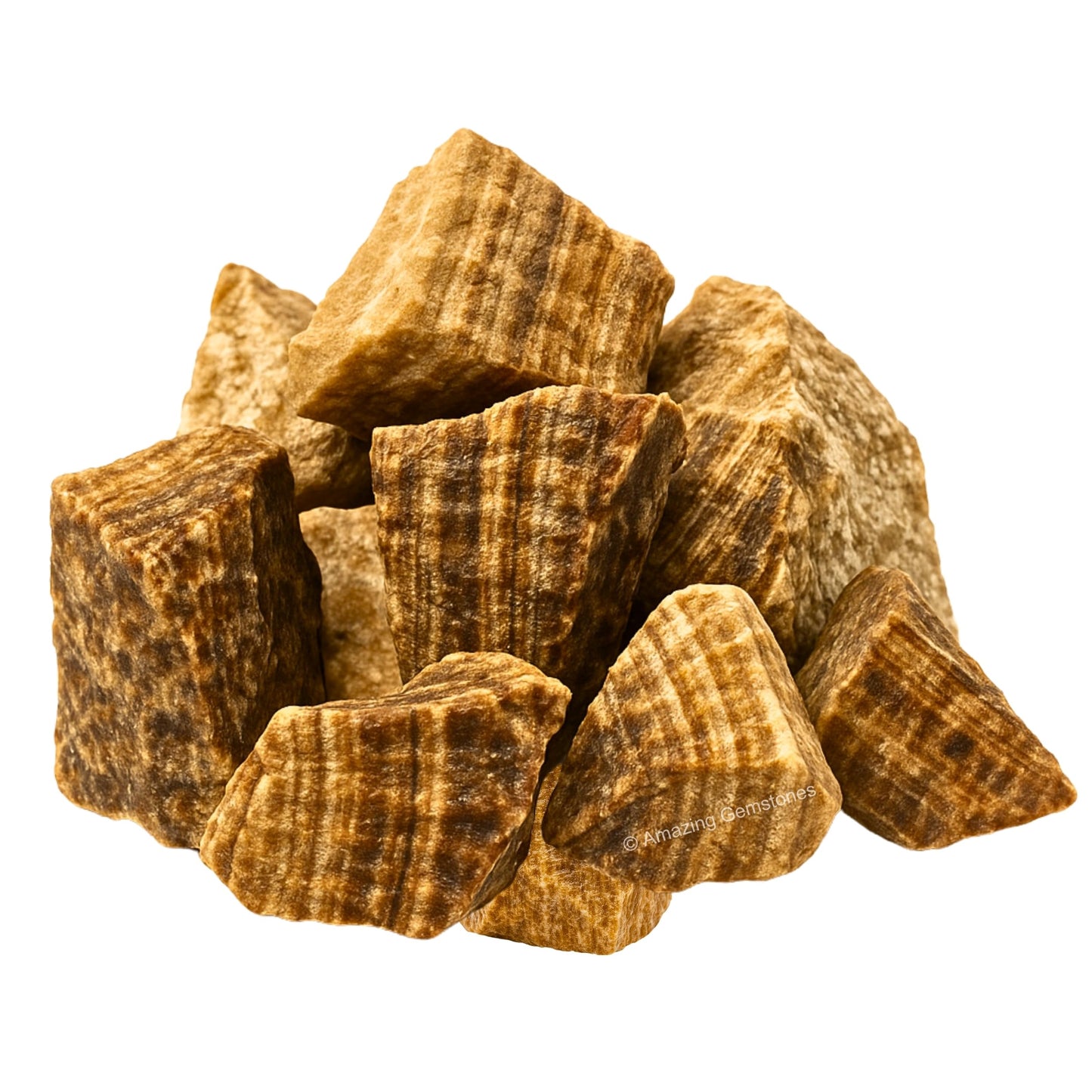Amazing Gemstone Aragonite Raw Crystals and Healing Stones, Natural Rocks for Tumbling - DIY Raw Stones and Crystals, 2 Pieces