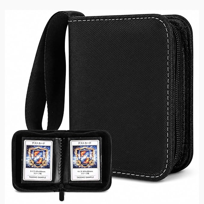 Mini Trading Card Binder Album, 1 Pocket Card Binder with 20 Double-Sided Pages 40 Pockets, Side Loading Small Card Binder for Trading Cards, Single Card Holder Book for Collectors and Kids
