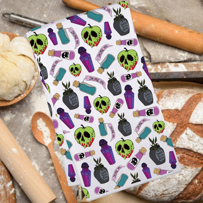 JNIAP Villain Poison Kitchen Towel Villain Poison Gifts Poison Apple Dish Towel (Poiso KT)