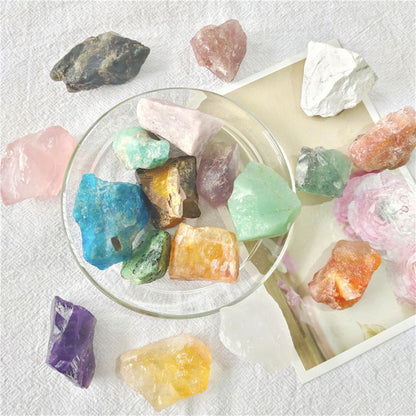 Labradorite Raw Crystals Healing Crystals Natural Rough Stones 1.2-2" for Tumbling, Fountain Rocks, Yoga, Meditation, Polishin, Gift 23